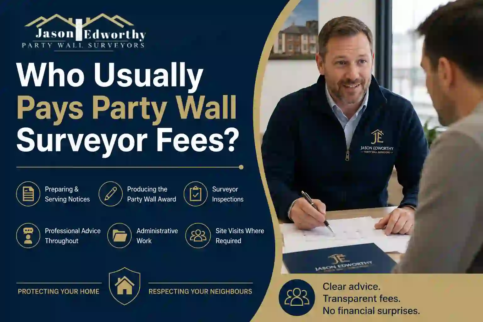 Who Usually Pays Party Wall Surveyor Fees Glossop?