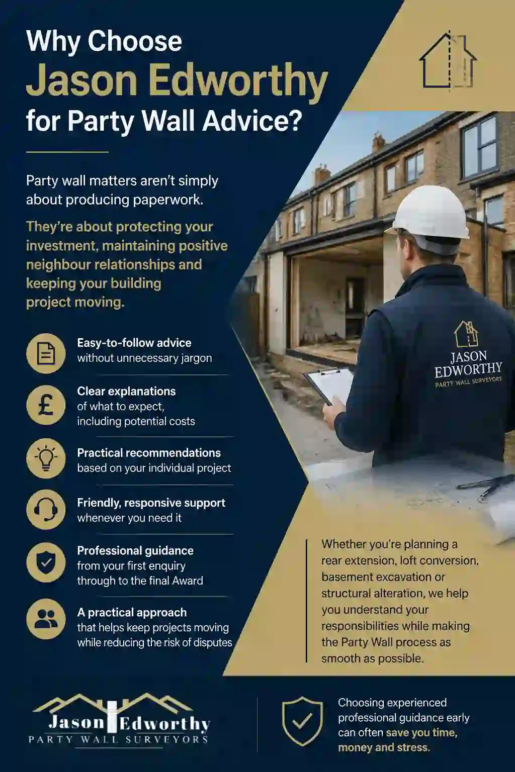 Why Choose Jason Edworthy for Party Wall Advice Glossop?